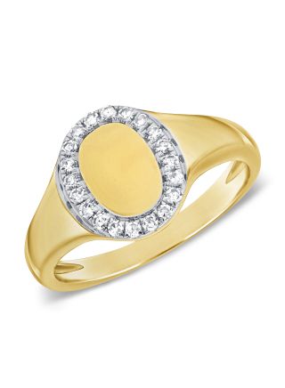 .10CT DIAMOND OVAL PINKY RING