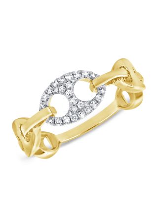 .14CT DIAMOND MARINER LINK CHAIN RING