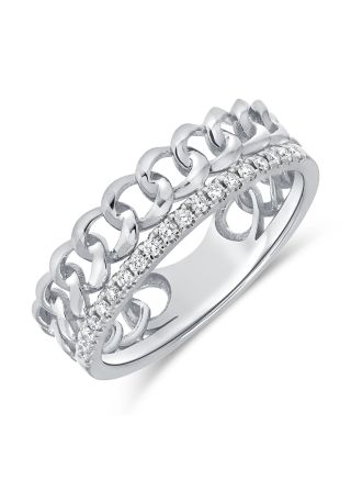 .13CT DIAMOND CHAIN RING