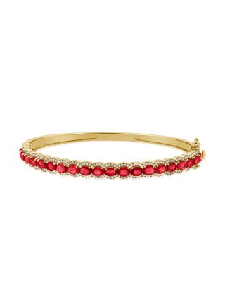 4.95CT RUBY AND DIAMOND BANGLE