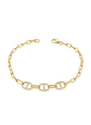 .28CT DIAMOND MARINER LINK BRACELET