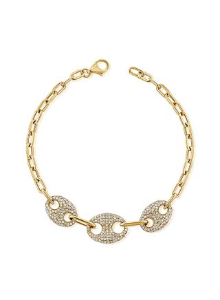 .97CT DIAMOND MARINER LINK BRACELET