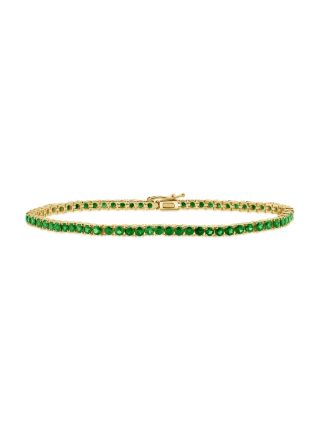 5.85CT EMERALD TENNIS BRACELET
