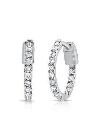 .30CT DIAMOND HUGGIE EARRINGS