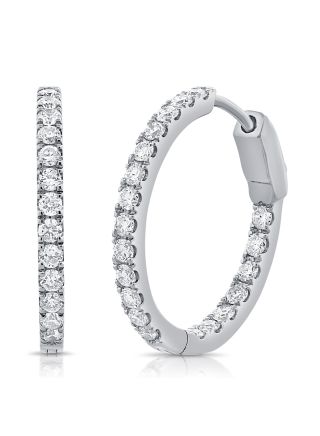 1.00CT DIAMOND HUGGIE EARRINGS