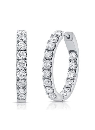 1.80CT DIAMOND HUGGIE EARRINGS