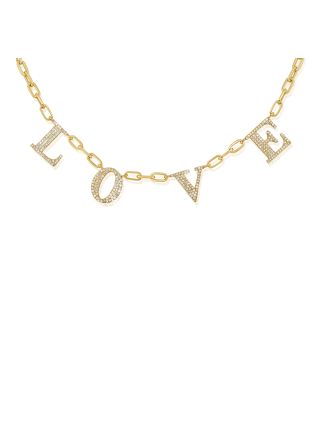 .63CT DIAMOND LOVE LINK NECKLACE