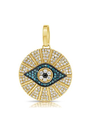 .53CT DIAMOND EVIL EYE PENDANT