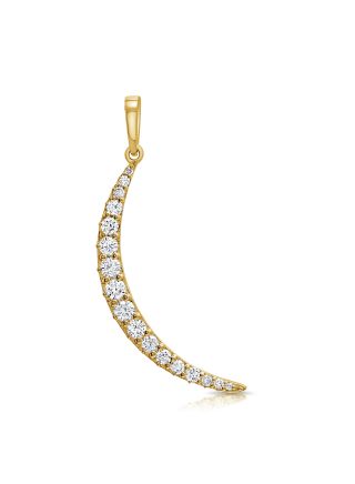 .80CT DIAMOND MOON PENDANT