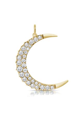 1.41CT DIAMOND MOON PENDANT