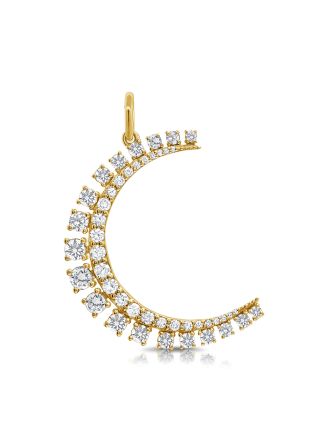 1.31CT DIAMOND MOON PENDANT