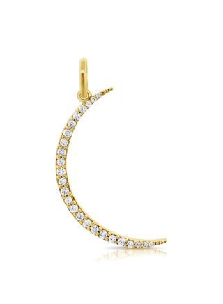 .13CT DIAMOND MOON PENDANT