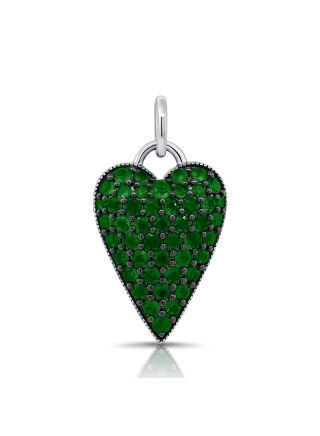 1.34CT EMERALD HEART PENDANT