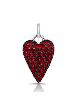 1.34CT RUBY HEART PENDANT