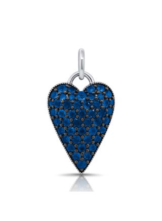 1.34CT SAPPHIRE HEART PENDANT