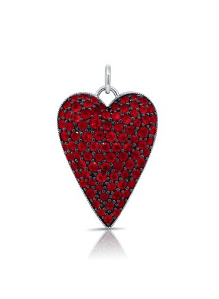 3.68CT RUBY HEART PENDANT
