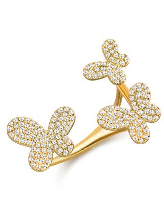 .42CT DIAMOND BUTTERFLY WRAP RING