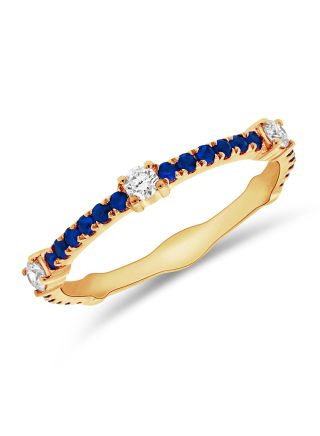 .51CT SAPPHIRE AND DIAMOND RING