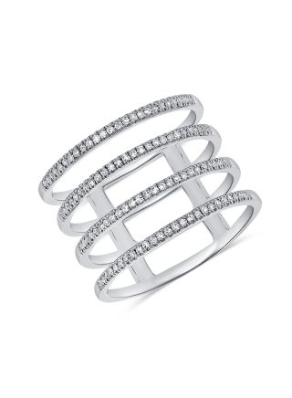 .25CT DIAMOND MULTI ROW RING