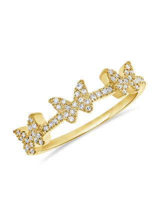 .16CT DIAMOND BUTTERFLY RING