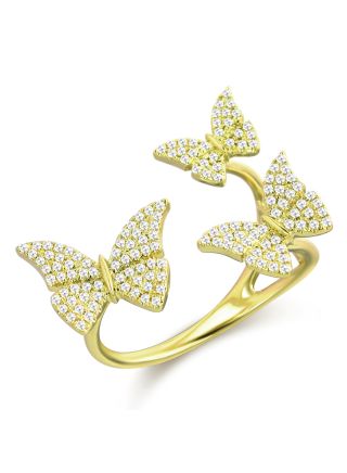 .35CT DIAMOND BUTTERFLY WRAP RING