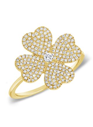 .42CT DIAMOND FLOWER COCKTAIL RING