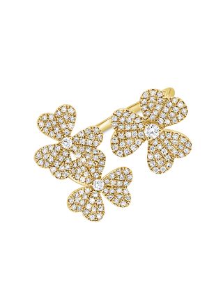 .48CT DIAMOND FLOWER WRAP RING