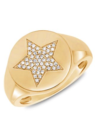 .12CT DIAMOND STAR PINKY RING