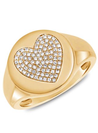 .21CT DIAMOND HEART PINKY RING
