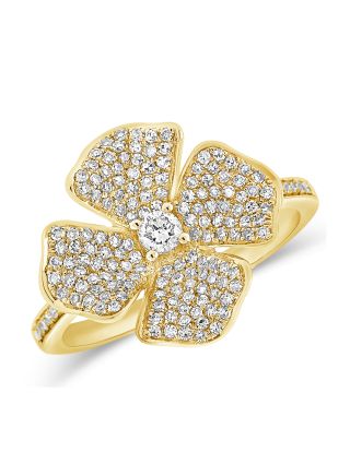 .51CT DIAMOND FLOWER COCKTAIL RING