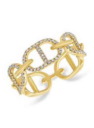 .22CT DIAMOND MARINER LINK CHAIN RING