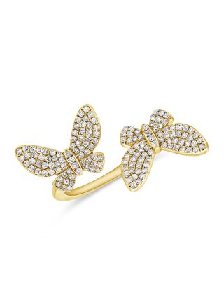 .39CT DIAMOND BUTTERFLY RING