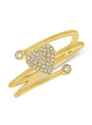 .11CT DIAMOND HEART WRAP RING