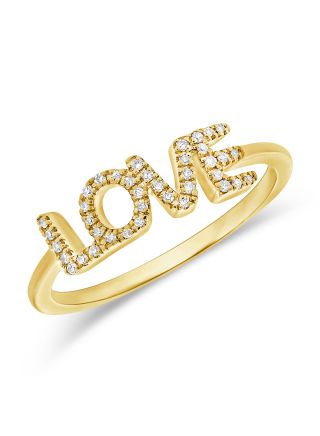 .08CT DIAMOND LOVE RING