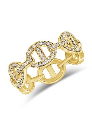.21CT DIAMOND MARINER LINK CHAIN RING