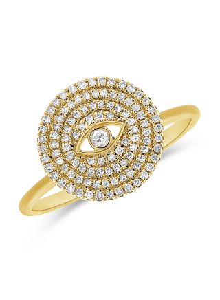 .23CT DIAMOND EVIL EYE RING