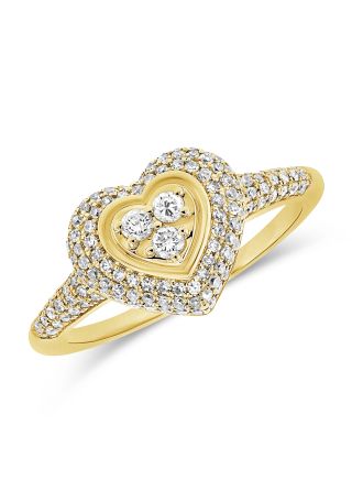 .33CT DIAMOND HEART PINKY RING