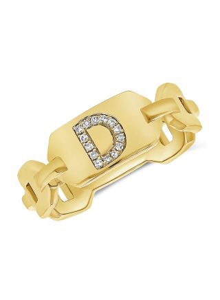 .05CT DIAMOND INITIAL D CHAIN RING