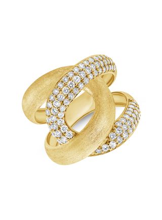 .83CT DIAMOND CROSSOVER RING