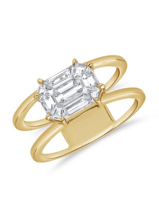 .96CT PIE CUT DIAMOND RING