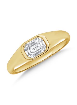 .42CT PIE CUT DIAMOND BEZEL RING
