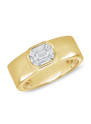 .42CT PIE CUT DIAMOND ILLUSION RING