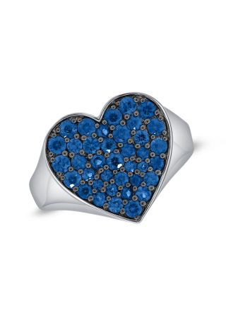 1.39CT SAPPHIRE HEART RING