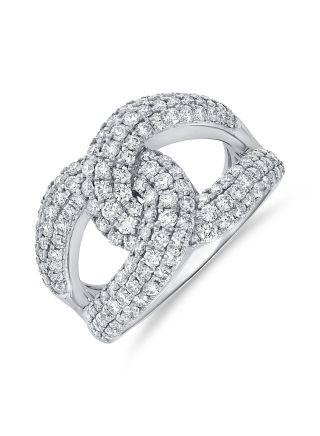 1.65CT DIAMOND CROSSOVER RING