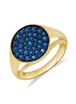 .90CT SAPPHIRE CIRCLE RING