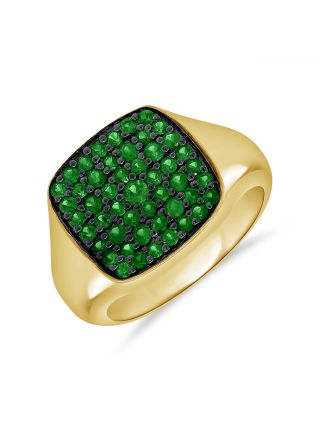 1.00CT EMERALD SQUARE RING