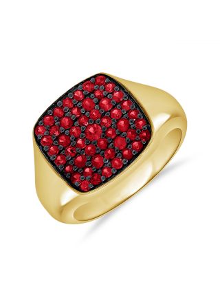 1.05CT RUBY SQUARE RING