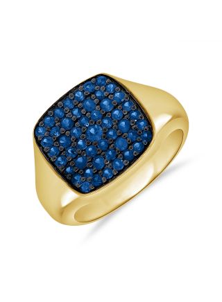 1.00CT SAPPHIRE SQUARE RING