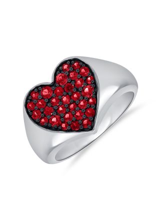 .90 RUBY HEART RING