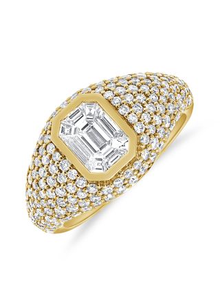 1.95CT PIE CUT DIAMOND RING